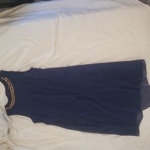 Navy blue dress. Size 6. Worn once.